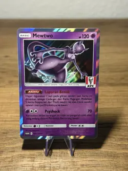 Mewtwo 184/SM-P Pokemon KFC Stamped Promo Holo Pack Fresh NM ✨ - Image 1