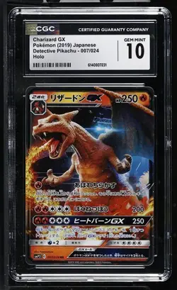 2019 POKEMON JAPANESE DETECTIVE PIKACHU HOLO #007 CHARIZARD GX CGC 10 - Image 1