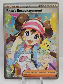 Rosa’s Encouragement 123/088 SIR Special illustration Rare Pokemon TCG NM - Image 1