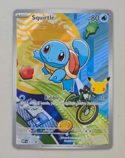 2026 Pokemon Squirtle 039 First Partner Illustration Full Art Holo Promo NM - Image 2