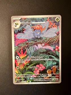 Pokemon Obsidian Flames Gloom 198/197 Illustration Rare Holo NM - Image 1