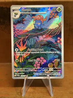 Pokemon TCG Gloom 198/197 Obsidian Flames Illustration Rare Full Art Holo NM/M - Image 1