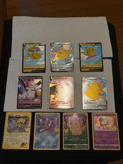 Pokemon 25th Anniversary Celebrations Card Lot 10 cards - Image 1