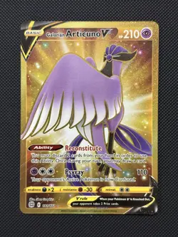 Pokemon Card Galarian Articuno V 181/172 Secret Rare Brilliant Stars Near Mint - Image 1