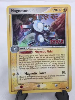 2007 Pokemon Ex Power Keepers Stamped Magneton 16/108 Holo Card - Image 1