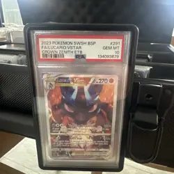 PSA 10 LUCARIO VSTAR SWSH291 CROWN ZENTIH ETB PROMO POKEMON CARD - Image 1