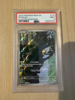 Psyduck Illustration IR 175/165, 151 Scarlet Violet English Edition PSA 9 - Image 1