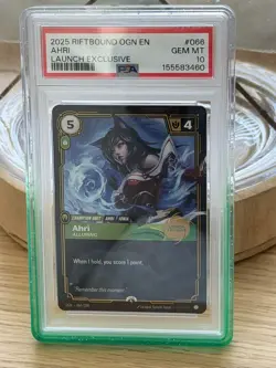2025 RIFTBOUND: LEAGUE OF LEGENDS OGN #066 AHRI - PSA 10 LAUNCH EXCLUSIVE - Image 1