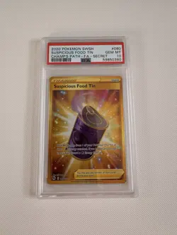 Suspicious Food Tin 080/073 2020 Champs Path Pokemon Card, Psa 10 - Image 1