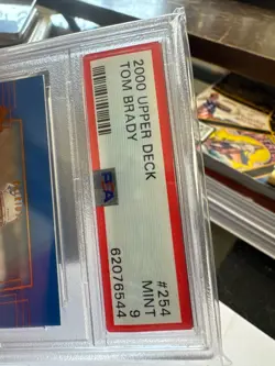 2000 UD #254 TOM BRADY ROOKIE RC PSA 9 eBay authentication - Image 3