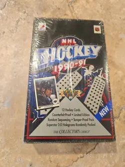 1990-91 Upper Deck Hockey NHL Trading Card Box - Factory Sealed - Image 1
