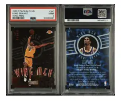 1998-99 Topps Stadium Club Wing Men #W1 Kobe Bryant Los Angeles Lakers HOF PSA 9 - Image 5