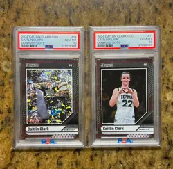 Donruss 2024 Caitlin Clark Collection #11 #14 PSA 10 Graded 2-Card Lot - Image 1
