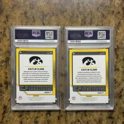 Donruss 2024 Caitlin Clark Collection #11 #14 PSA 10 Graded 2-Card Lot - Image 2