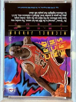 1995 HOOPS Number Crunchers Michael Jordan #1 PSA 8 Chicago Bulls Legend HOF - Image 4
