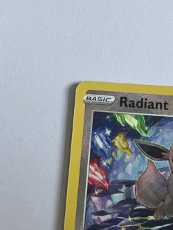 Pokemon TCG Radiant Eevee SWSH230 Black Star Promo Card Pokemon Go Near Mint - Image 2