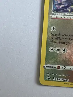 Pokemon TCG Radiant Eevee SWSH230 Black Star Promo Card Pokemon Go Near Mint - Image 5