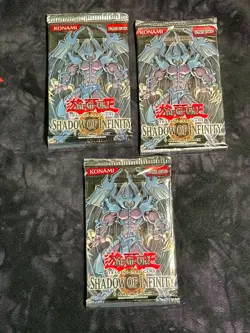 Lot of 3 Shadow of Infinity Unlimited SOI Booster Packs Sealed Yugioh - Image 1