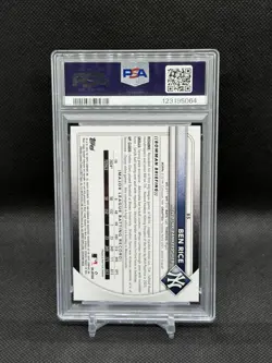 2025 Bowman #85 Ben Rice Retro Logo Foil Yankees RC PSA 10 POP 7 - Image 2