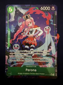 One Piece Card Game Perona SP OP14-033 SR Alt Art Special Foil - Image 1