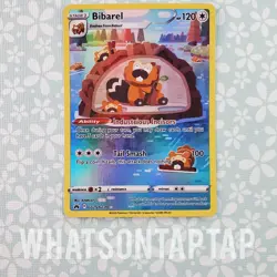 Pokemon Card Bibarel GG25/GG70 Ultra Rare Sword Shield Crown Zenith Singles LP - Image 1