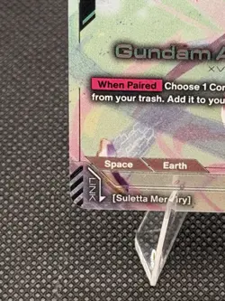 Gundam Card Game Gundam Aerial GD01-067 LR+ GD01 Newtype Rising English - Image 5