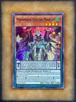 Yugioh Performapal Celestial Magician LED6-EN045 Super Rare 1st Ed NM - Image 1