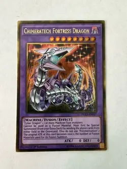 Yugioh - Chimeratech Fortress Dragon - Gold - 1st - PGL3-EN057 - NM - Image 1