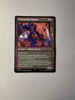 ~ Unstoppable Slasher (Showcase) ~ NM ~ Duskmourn: House of Horror ~ MTG ~ - Image 1