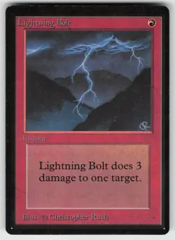 Lightning Bolt Beta Edition Common MAGIC: THE GATHERING - Image 1