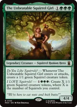 The Unbeatable Squirrel Girl NM Marvel Comic Card MTG Magic - Image 1
