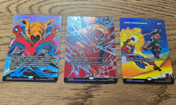 MTG Spider-Man Source Material Foil x3 Saw In Half Tangle Goblin Bombardment NM - Image 1