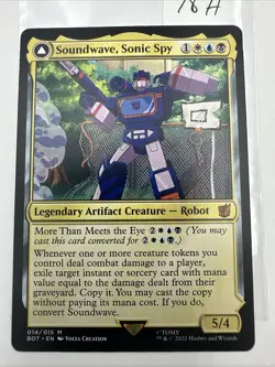 Soundwave Sonic Spy , UB Transformers , Near Mint , MTG, FREE SHIPPING - Image 2