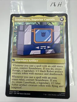 Soundwave Sonic Spy , UB Transformers , Near Mint , MTG, FREE SHIPPING - Image 4