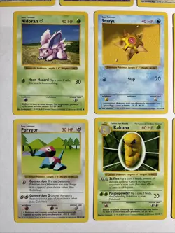 10x Shadowless 1999 WOTC Pokemon Card Lot Porygon Onix Abra Nidoran Pidgey++ NM! - Image 2