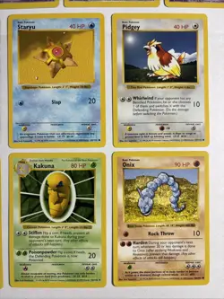 10x Shadowless 1999 WOTC Pokemon Card Lot Porygon Onix Abra Nidoran Pidgey++ NM! - Image 3