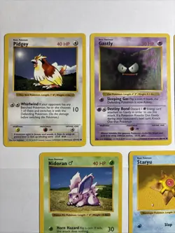10x Shadowless 1999 WOTC Pokemon Card Lot Porygon Onix Abra Nidoran Pidgey++ NM! - Image 4