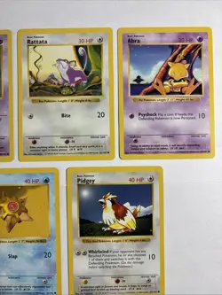 10x Shadowless 1999 WOTC Pokemon Card Lot Porygon Onix Abra Nidoran Pidgey++ NM! - Image 5