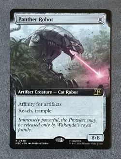 MTG Panther Robot Extended Art Marvel Super Heroes MSC 0448 - Normal - Image 1