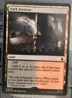 MTG - Dark Fortress - MSH 0264 - Misprint Error - Image 1