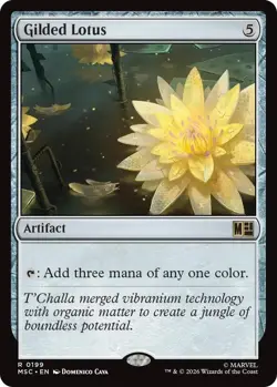 NM Gilded Lotus, MTG, Heroes Commander, Magic the Gathering, 199 - Image 1