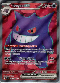 Gengar ex 193/162 SV05: Temporal Forces - Pokemon Card - NM - Image 1