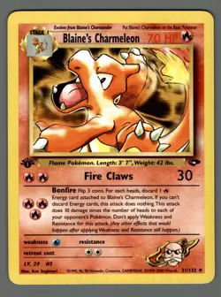 1st Edition Gym Challenge Singles - Near Mint/Ex - UC C Pokemon Cards -HD Photos - Image 2