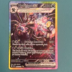 Hydreigon EX Holo Card 240/191 Sv08 Surging Sparks SIR Pokemon Card Mint - Image 3