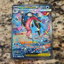 Mega Greninja EX 116/086 XY BREAKpoint Ultra Rare Full Art Holo Pokemon TCG - Image 1