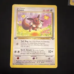 Wizards of the Coast Pokemon TCG Jungle Eevee 51/64 Common Unlimited - Image 1