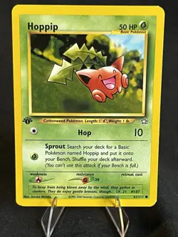 Hoppip Neo Genesis Regular Card 61/111 1st Edition Pokemon TCG - Image 1