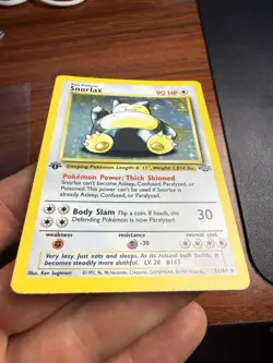 Pokemon TCG Jungle Snorlax 11/64 1st Edition Holo Rare WOTC 1999 - Image 4