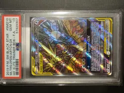 PSA 10 2019 Pokemon ETB #SM210 Moltres Zapdos Articuno GX Stained Glass Promo - Image 1