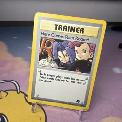 Pokemon Card Here Comes Team Rocket! 15/82 Team Rocket Holo Rare - Image 1